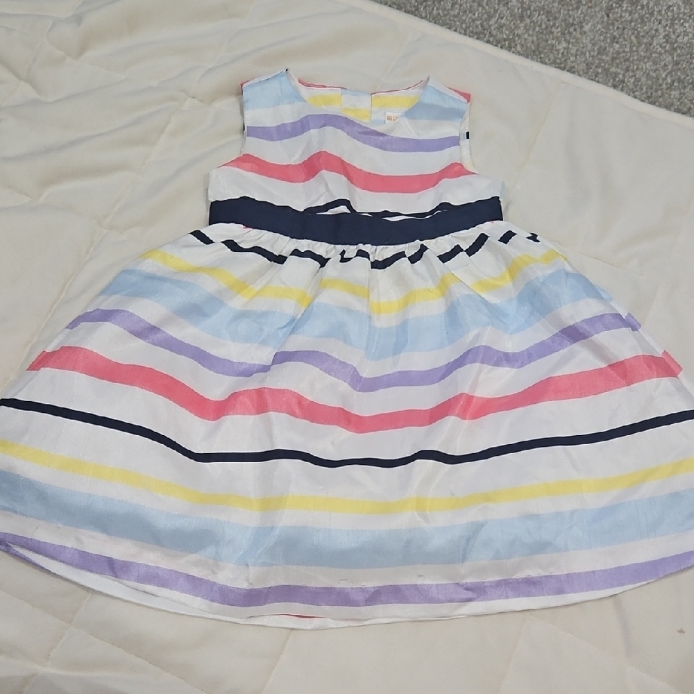 Gymboree Multicolor Striped Satin Dress